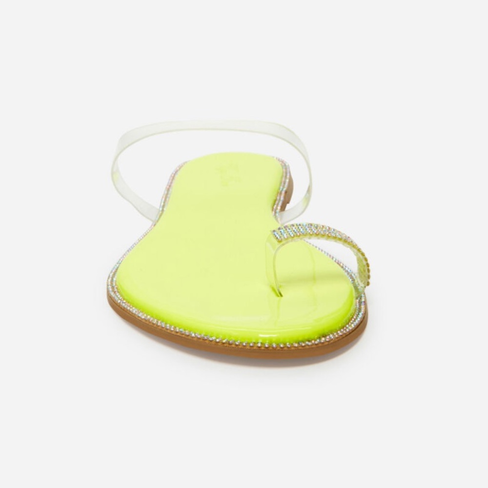 NWT Neon Yellow Sandals